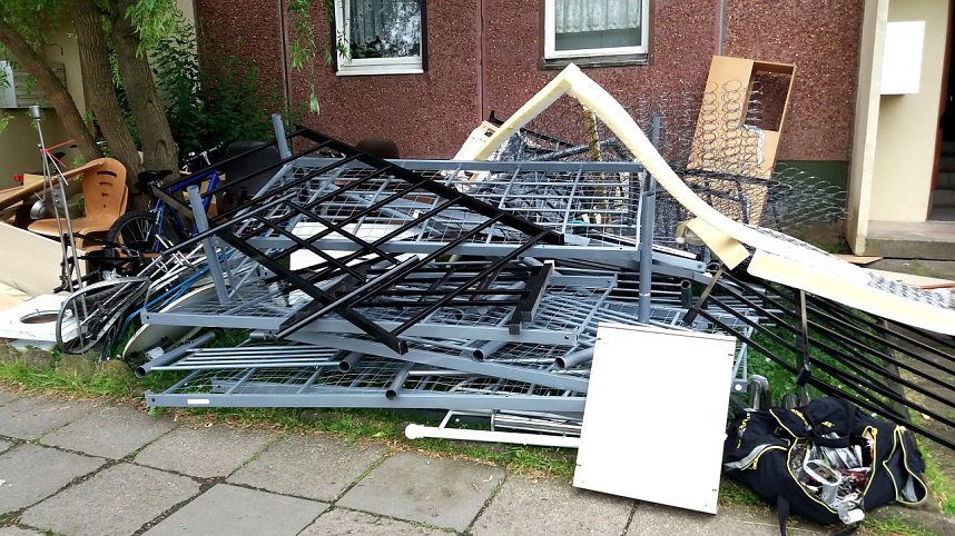 So sieht es an der Halleschen Stra&szlig;e aus...