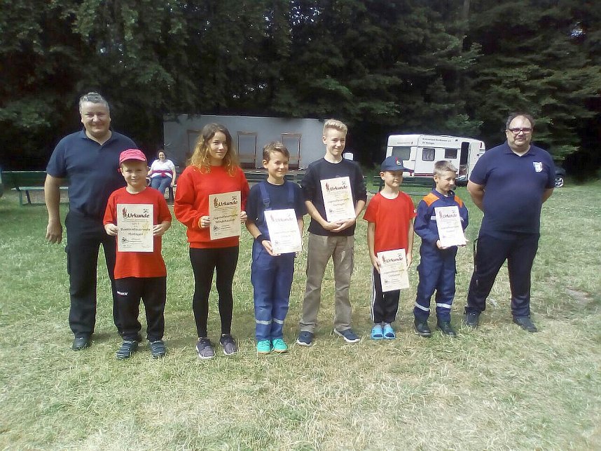 Zeltlager der Jugendfeuerwehren auf der Feuerkuppe