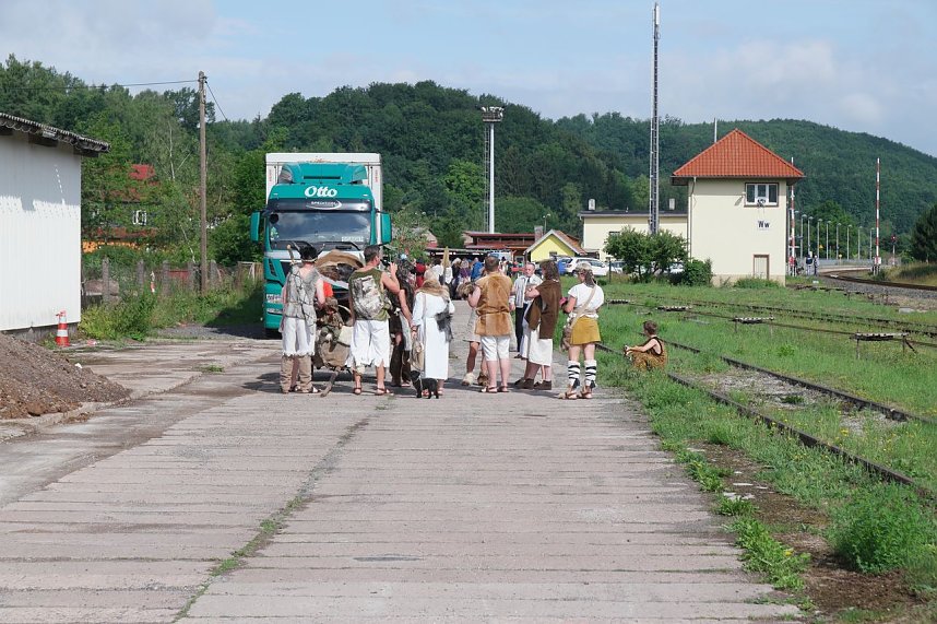 Letzte Vorbereitungen f&uuml;r den Festumzug