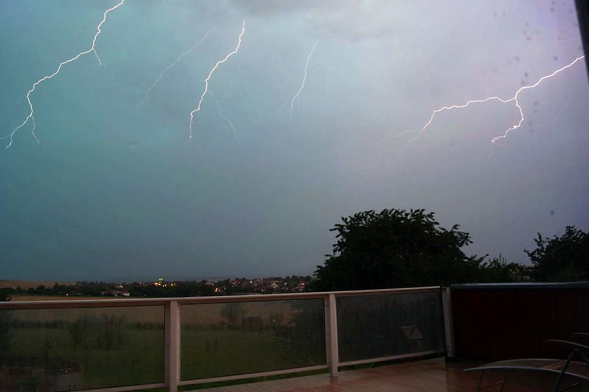 Unwetter &uuml;ber Bleicherode und von Schate in Richtung Werther