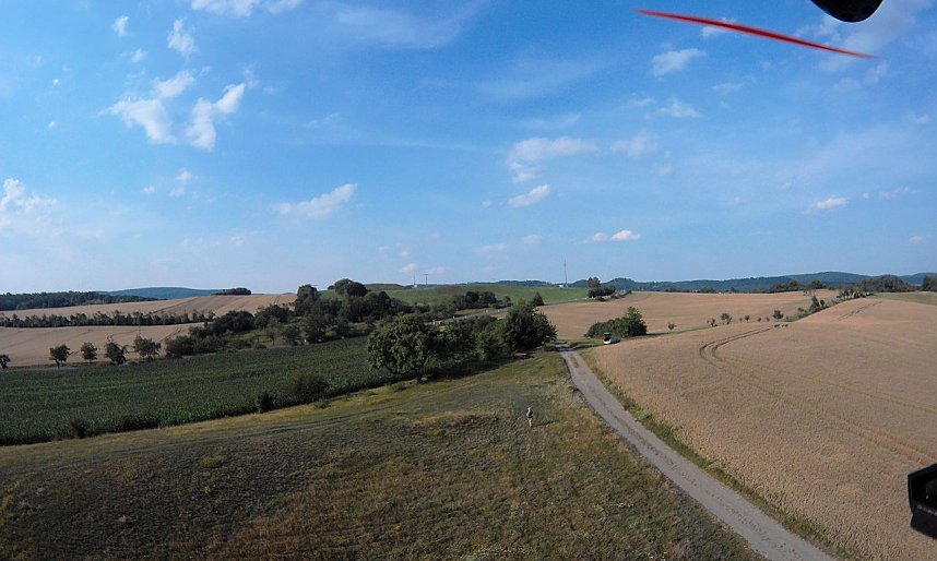 Am Boden und in der Luft