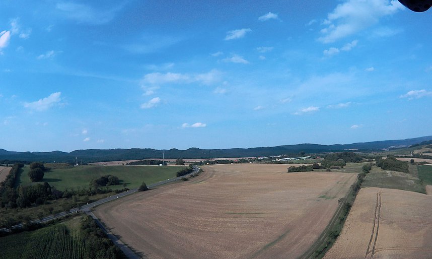 Am Boden und in der Luft