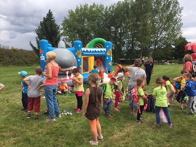 Gro&szlig;er Sport- und Spieltag bei der Firma Knauf in Rottleberode