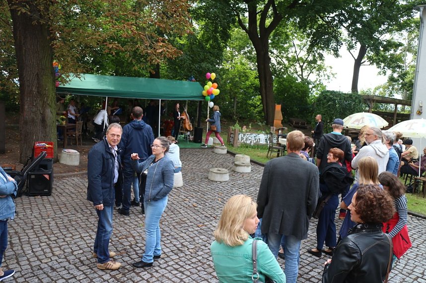 Kunst f&uuml;r alle! - beim diesj&auml;hrigen Kunstfest durfte man auch Wahlplakate verunstalten