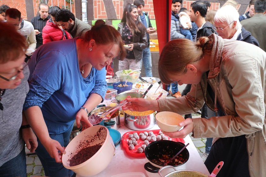 Essen der Kulturen in der Kurzen Meile