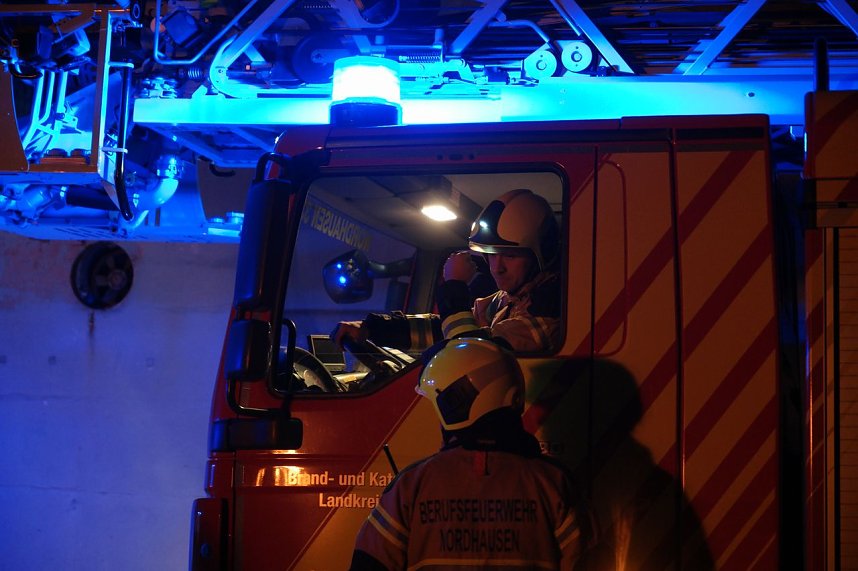 Gro&szlig;&uuml;bung der Nordh&auml;user Wehren