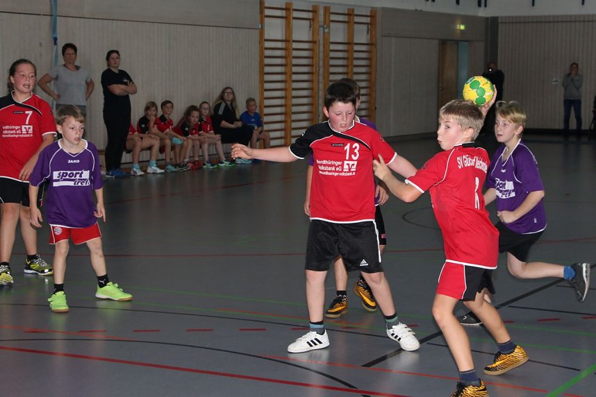Handball Nachwuchs - der erste Sieg der Saison geht an Petersdorf