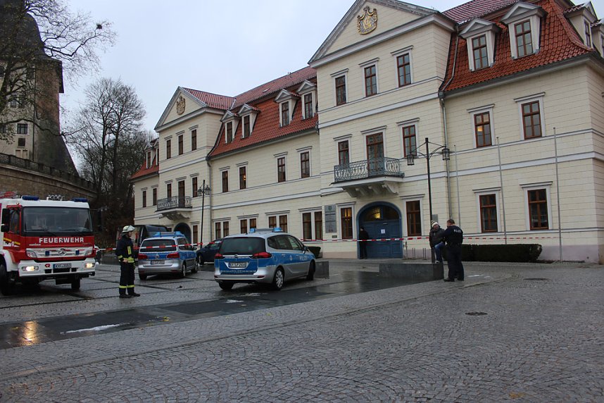 Sperrung Landratsamt