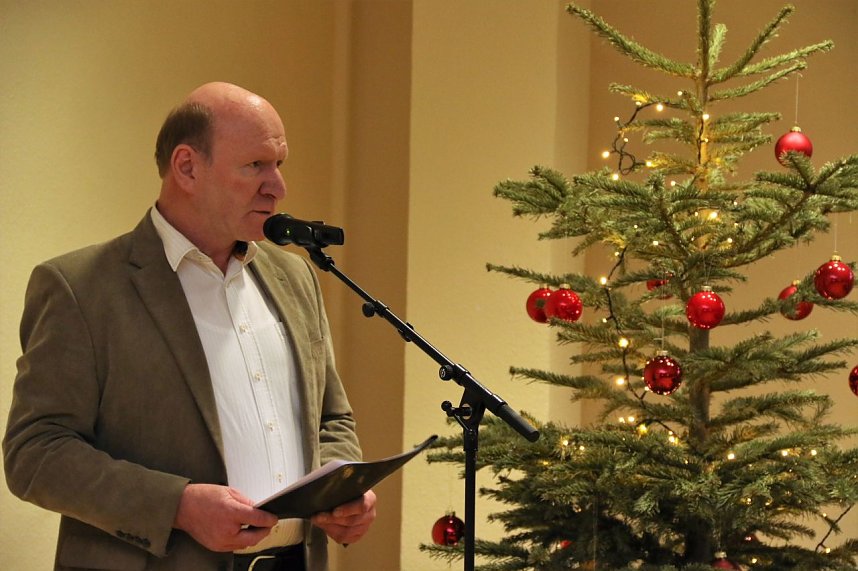 Bernd Stodolka begr&uuml;&szlig;te die G&auml;ste am Dienstagnachmittag im Nordhaus