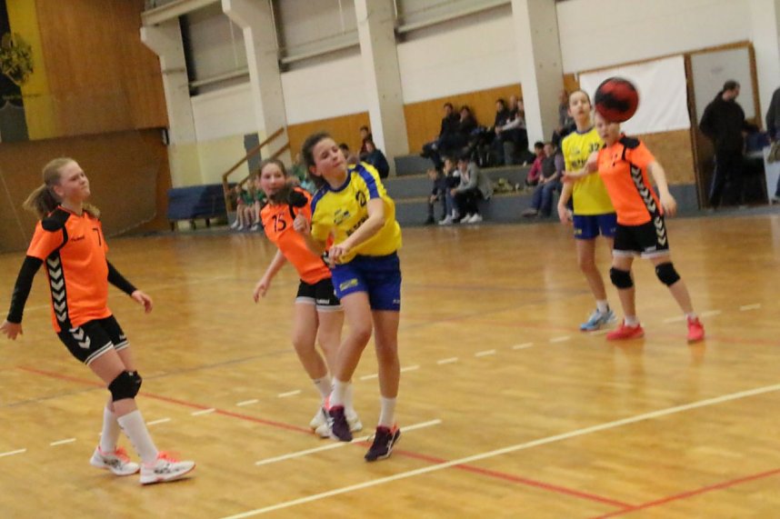 Vom weiblichen Handballnachwuchs des Nordh&auml;user SV