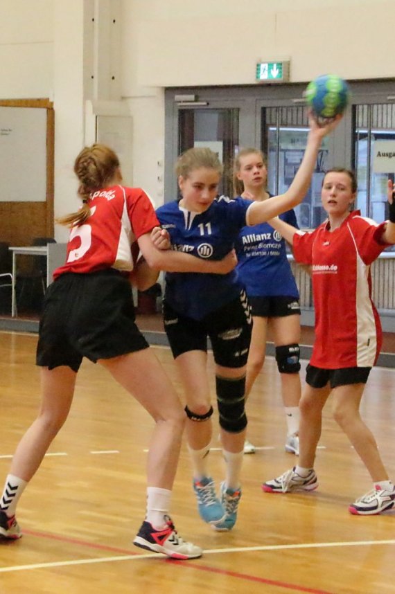 Vom weiblichen Handballnachwuchs des Nordh&auml;user SV