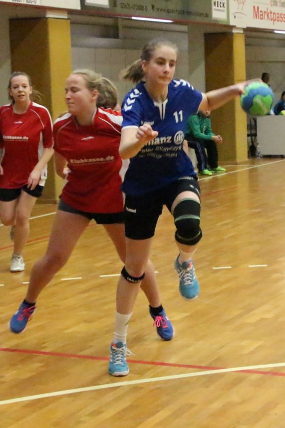 Vom weiblichen Handballnachwuchs des Nordh&auml;user SV