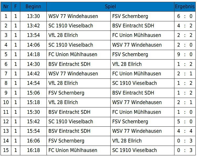 Hallencup des BSV Eintracht der D-Junioren