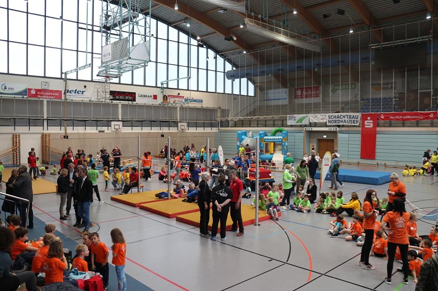 16. Kindergartensporttag in der Wiedigsburghalle Nordhausen