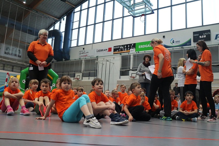 16. Kindergartensporttag in der Wiedigsburghalle Nordhausen