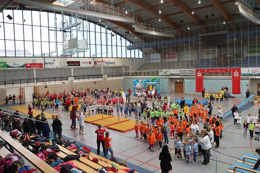 16. Kindergartensporttag in der Wiedigsburghalle Nordhausen