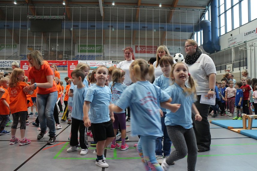 16. Kindergartensporttag in der Wiedigsburghalle Nordhausen