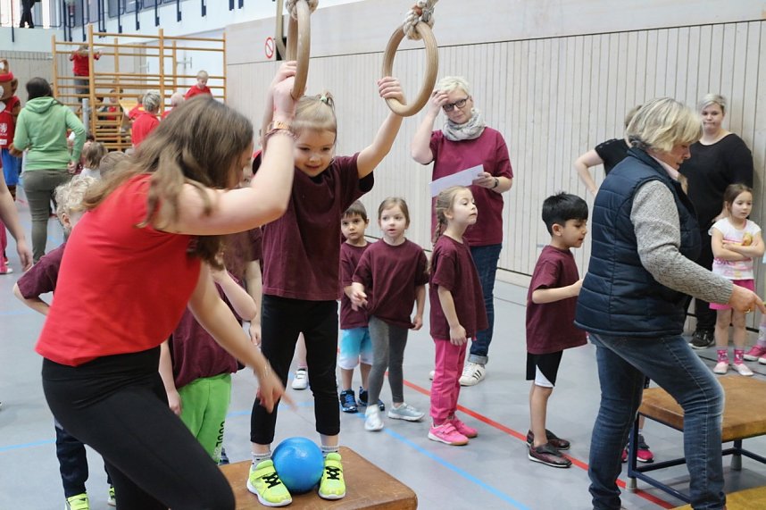 16. Kindergartensporttag in der Wiedigsburghalle Nordhausen