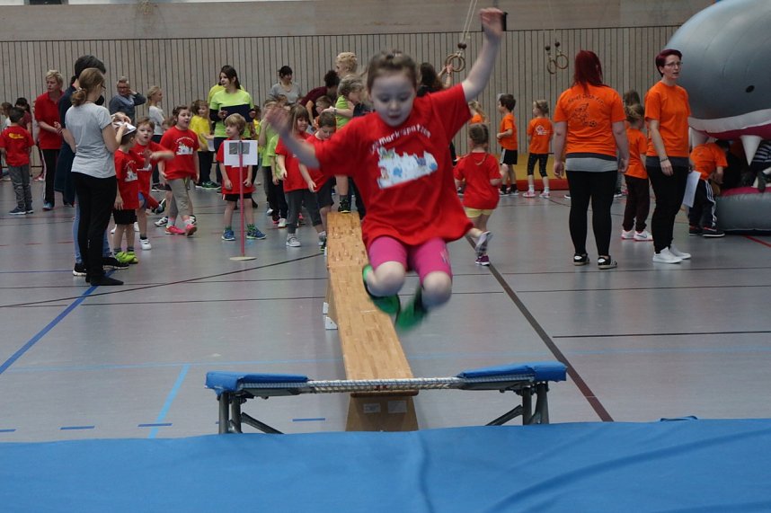 16. Kindergartensporttag in der Wiedigsburghalle Nordhausen