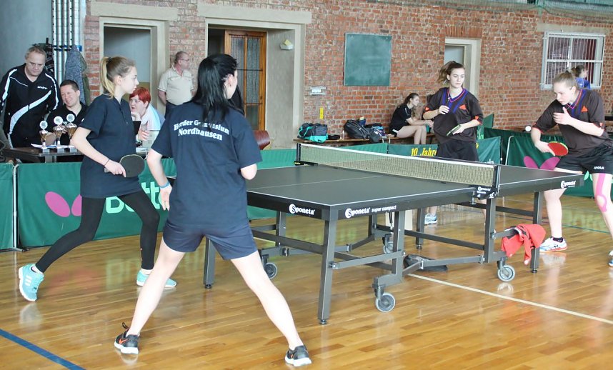 Landesfinale im Tischtennis in Bleicherode