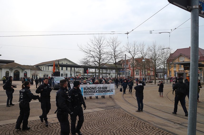 Zwei Demos in Nordhausen