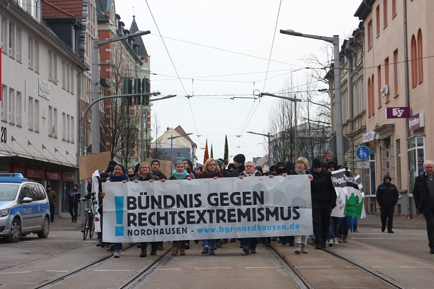 Zwei Demos in Nordhausen