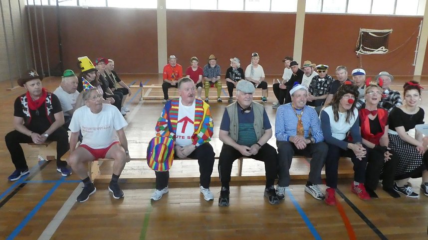 Herzsportgruppe feierte Rosenmontag