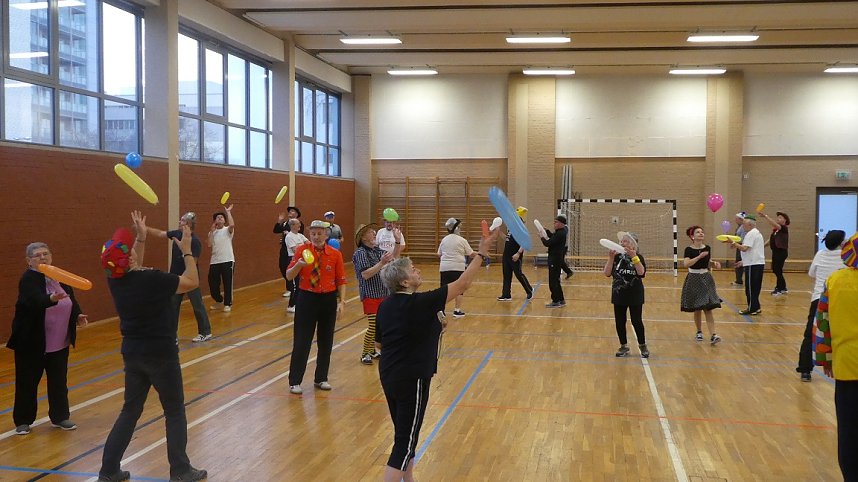 Herzsportgruppe feierte Rosenmontag