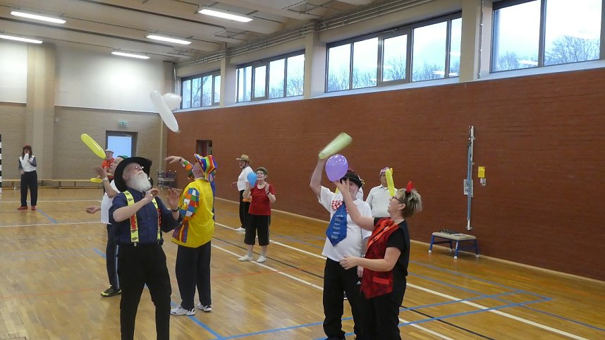 Herzsportgruppe feierte Rosenmontag