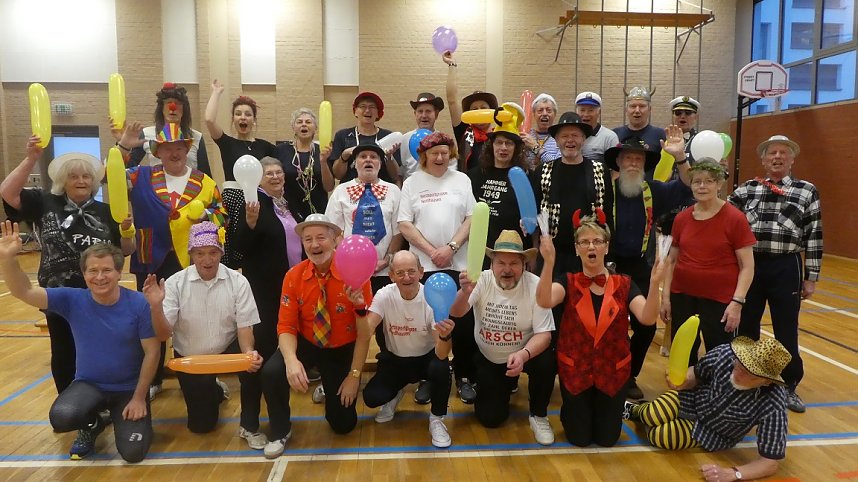 Herzsportgruppe feierte Rosenmontag