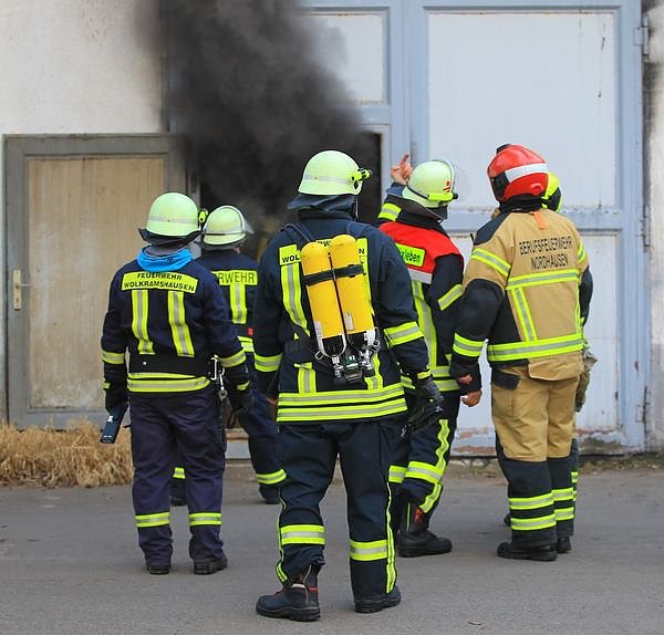 Lagerhallenbrand in Kleinfurra