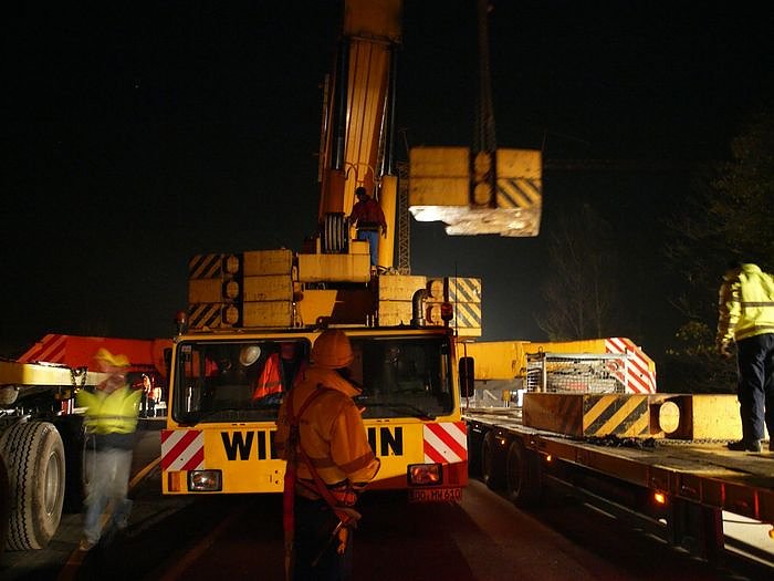 Nachtarbeit zwischen Nordhausen und Werther