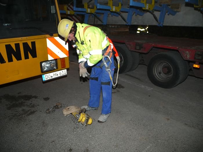 Nachtarbeit zwischen Nordhausen und Werther
