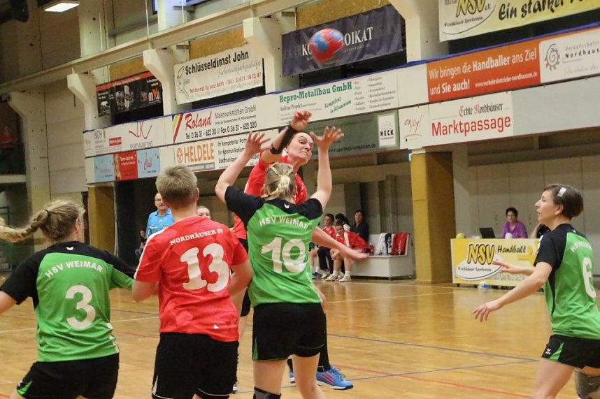 NSV Damen gewinnen knapp gegen den HSV Weimar