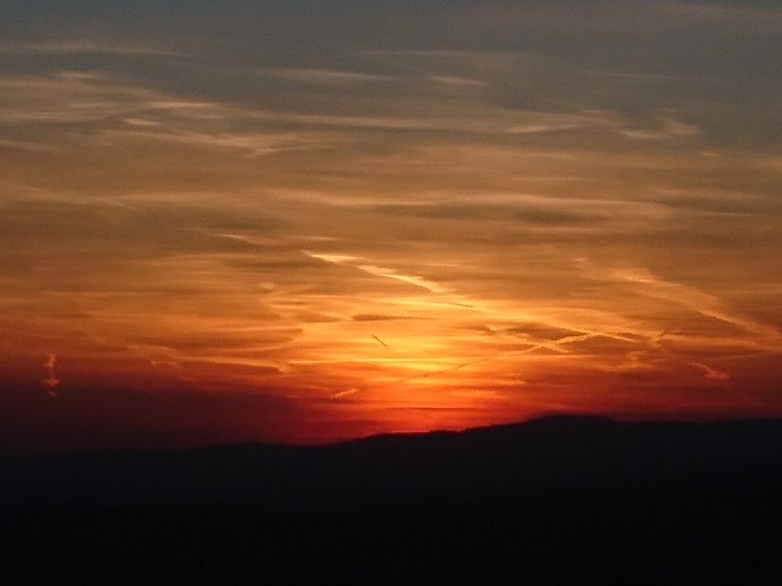 Die Sonne &uuml;ber dem S&uuml;dharz sagt tsch&uuml;ss