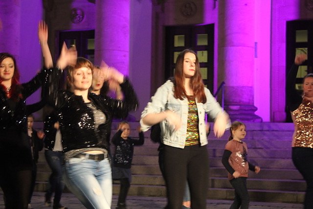 Die Eleven des Tanzstudio Radeva auf der 10. Nordth&uuml;ringer Kulturnacht