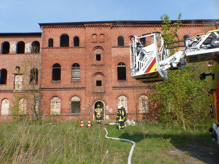 Brand auf Gaswerk-Gel&auml;nde