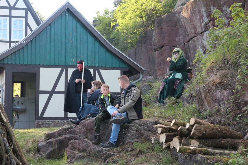 Walpurgis auf der Burgruine Hohnstein