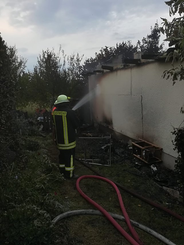 Gartenlaubenbrand in Nordhausen-Nord