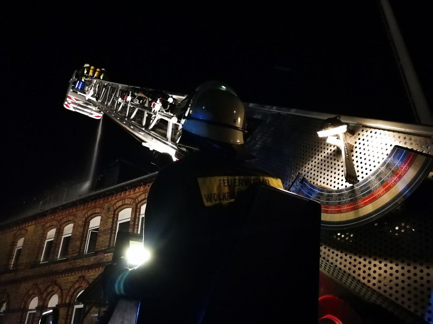 Geb&auml;ude brannte in Wolkramshausen