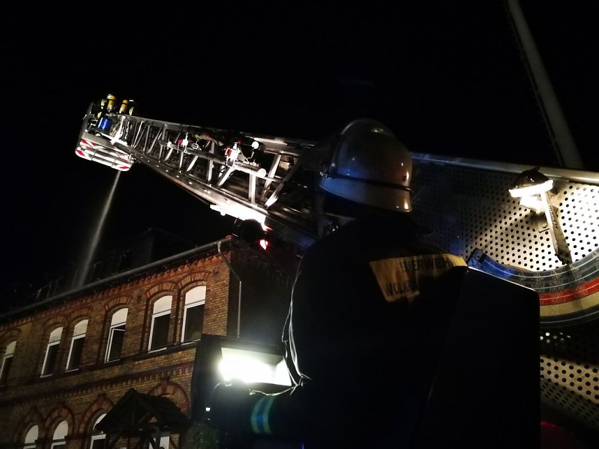 Geb&auml;ude brannte in Wolkramshausen