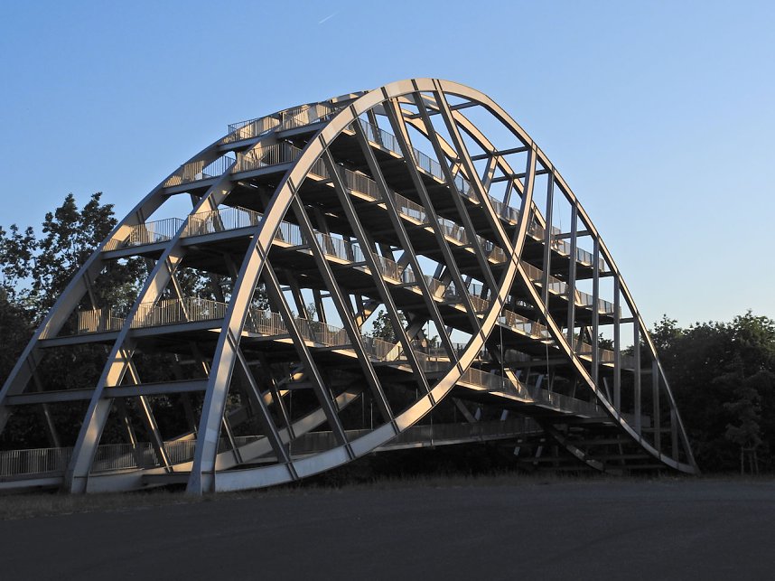 Peter Blei unterwegs in Bitterfeld