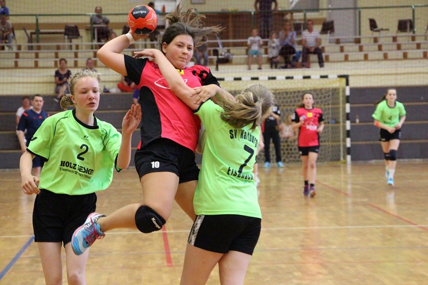 Bei den Th&uuml;ringer Jugendspielen im Handball der D-M&auml;dchen holten die Nordh&auml;userinnen &uuml;berraschend Silber