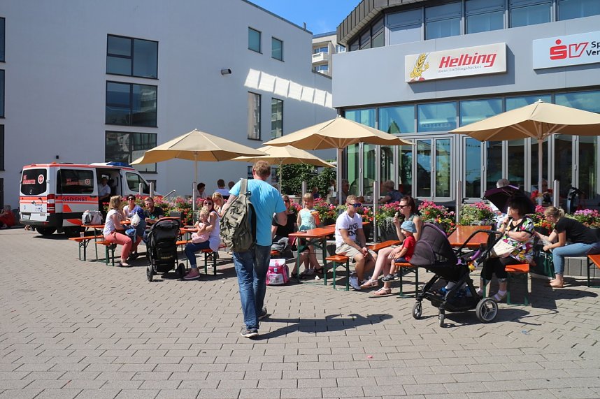 Knax-Kinderfest auf dem Parkplatz der Kreissparkasse Nordhausen