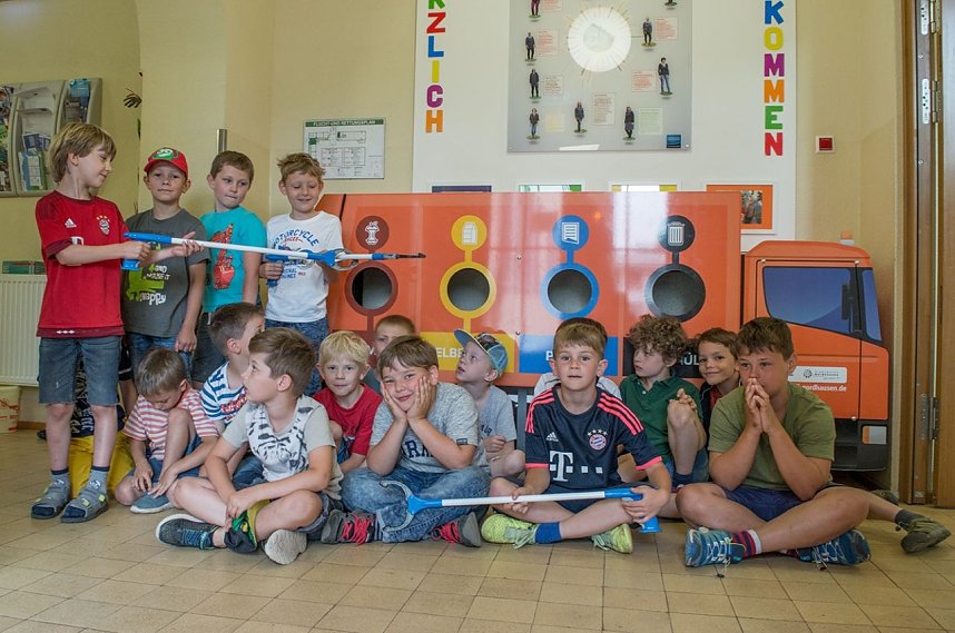 Abfall-Projekt in der Evangelischen Grundschule