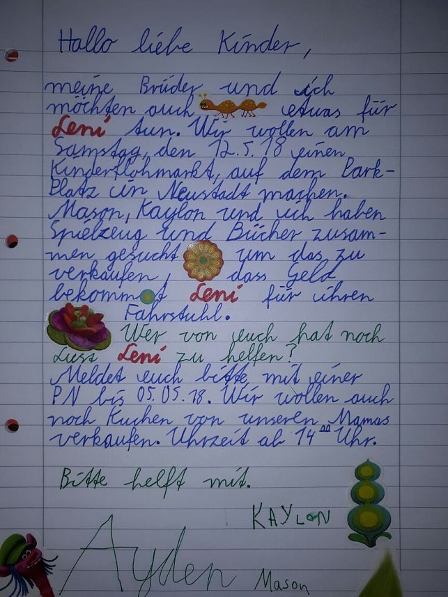 Wenn Kinder helfen...