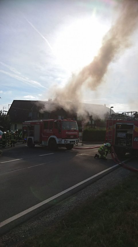 Dachgeschoss in Neustadt brannte