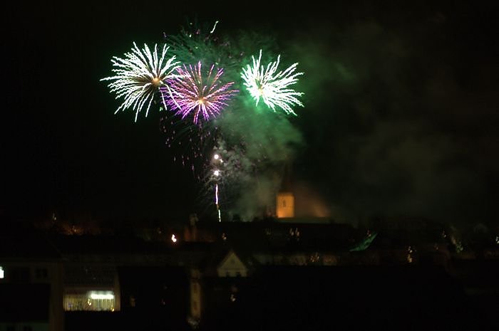 Feuerwerk auf dem Petersberg