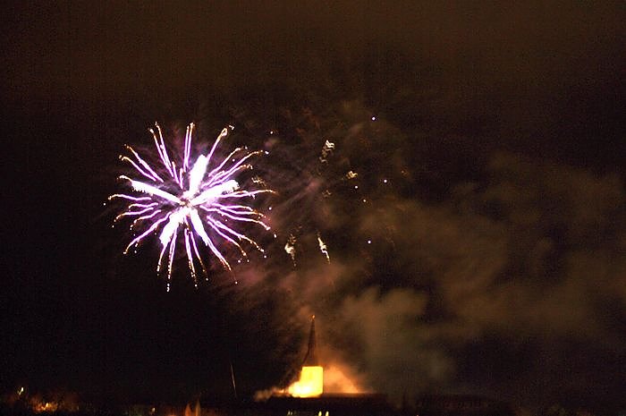 Feuerwerk auf dem Petersberg
