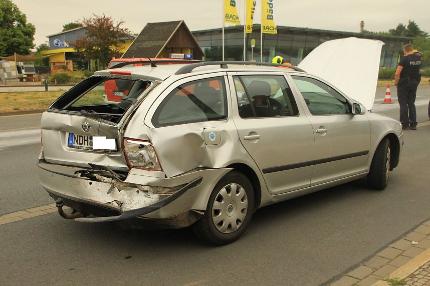 Unfall auf der Helmestra&szlig;e